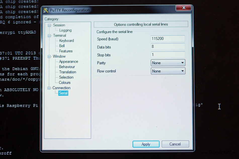 windows serial terminal for raspberry pi